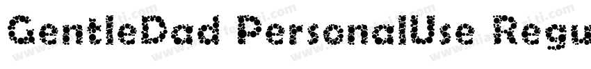 GentleDad PersonalUse Regular字体转换